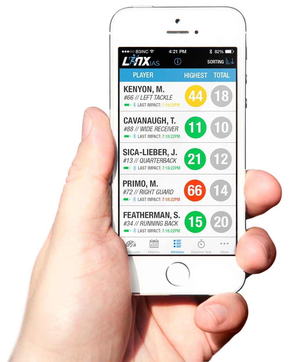 Linx IAS Team View on iPhone